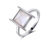 Rose Quartz Silver Rings NSR-2341-RQ